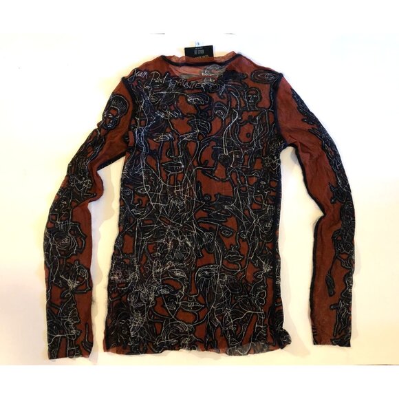 Jean-Paul Gaultier JPG Maille Femme vintage 1990s mesh cardigan tank set - Picture 3 of 14